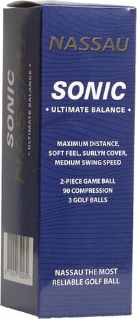 Nassau Sonic bedrukte golfballen