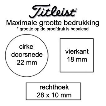 Bedrukking titleist golfballen