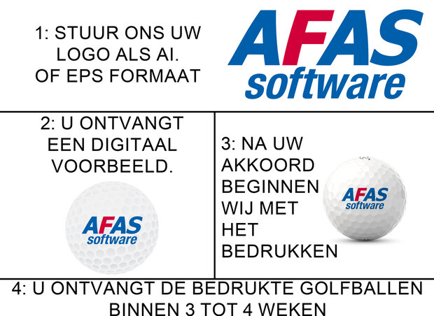 Nassau Sonic Golfballen bedrukken met logo - Wit