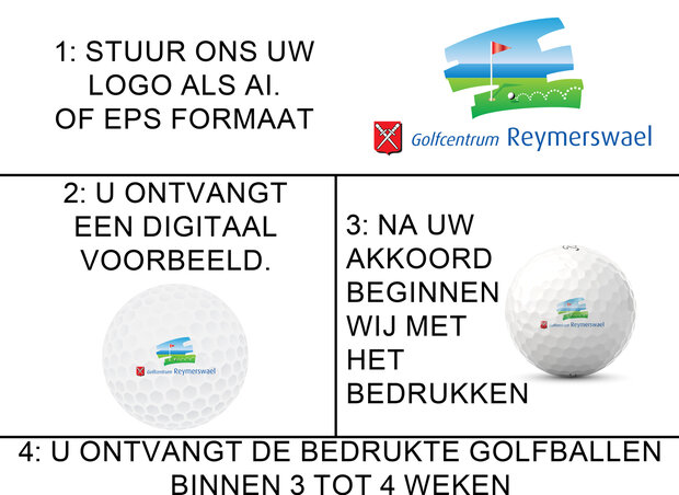 Nassau QX Soft Golfballen bedrukken met logo - Roze