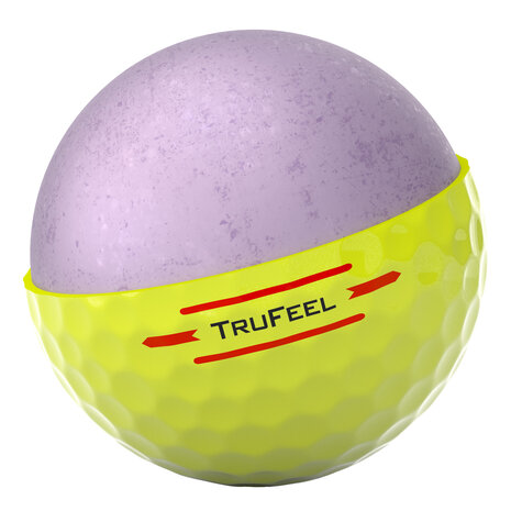 Titleist trufeel gele golfballen bedrukken met logo