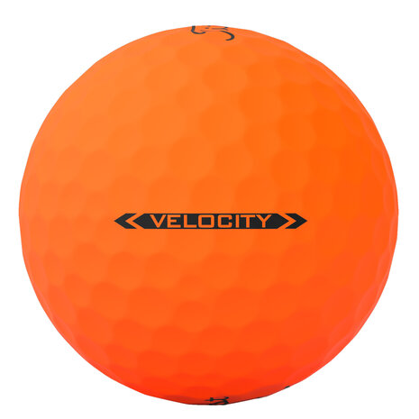 Titleist Velocitiy oranje golfballen met logo