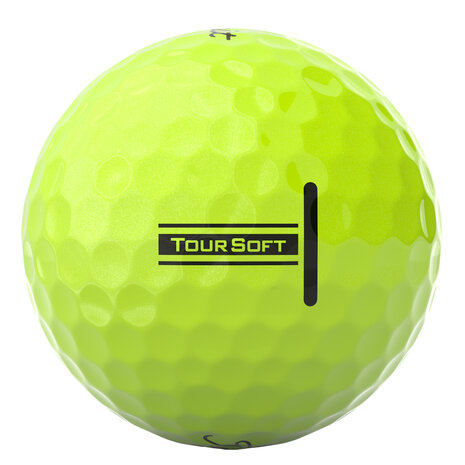 Titleist Tour soft gele golfballen bedrukken met logo