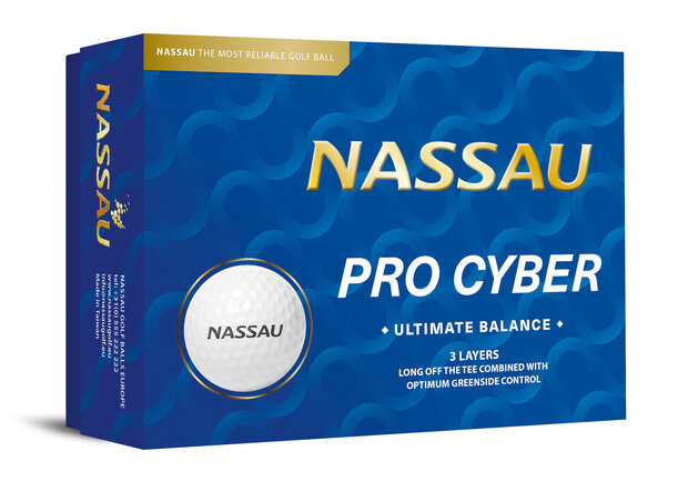 Nassau Pro-Cyber ​​Golf Balls printed with logo