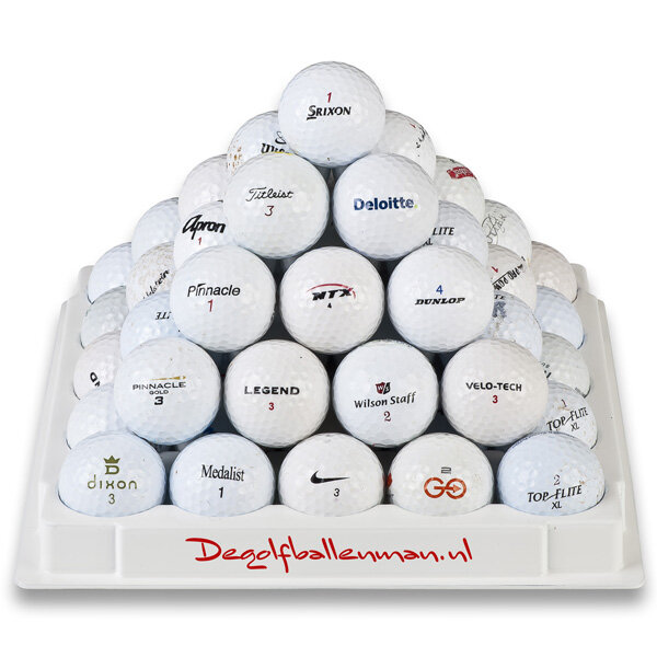 50 Lakeballs - Mixed golf balls plus 25 tees